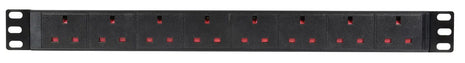 Adastra 1U Rackmount 8-Gang UK Power Distribution Unit + 1.8m Lead Adastra