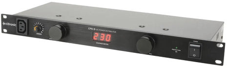 Citronic CPD-9 19" 8-Way IEC Power Distributor Citronic