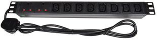 Adastra 1U Rackmount 2 UK + 8 IEC Power Distribution Unit + 1.8m Lead Adastra