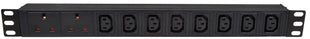 Adastra 1U Rackmount 2 UK + 8 IEC Power Distribution Unit + 1.8m Lead Adastra