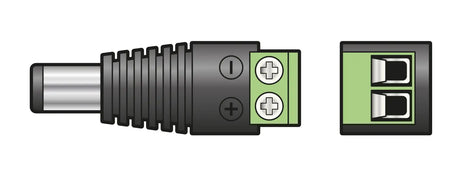 Mercury 2.5mm DC Plug with Screw In Terminals Mercury