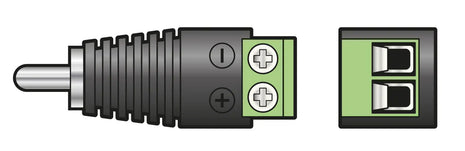 Mercury RCA Phono Plug with Screw In Terminals Mercury
