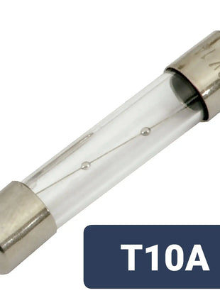 Mercury Fuse 6 x 32mm T10A Slow Blow Mercury