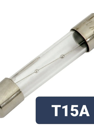 Mercury Fuse 6 x 32mm T15A Slow Blow Mercury