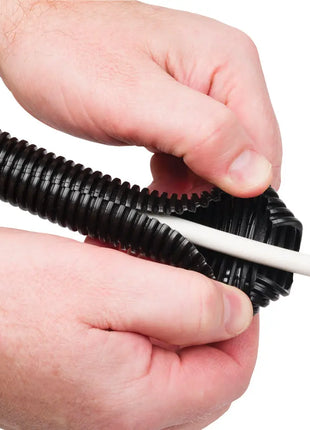 D-Line Cable Tidy Tube 1.1m 25mm Black D-Line