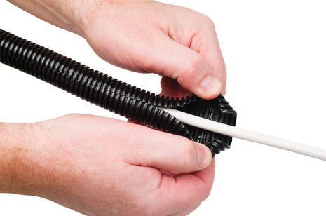 D-Line Cable Tidy Tube 1.1m 25mm Black D-Line