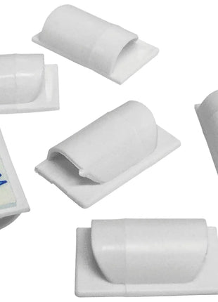 D-Line Cable Tidy Clips White pack of 20 D-Line
