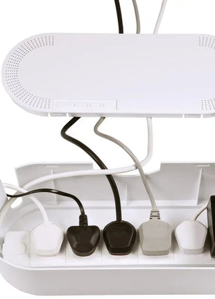 D-Line Cable Tidy Unit Large White D-Line