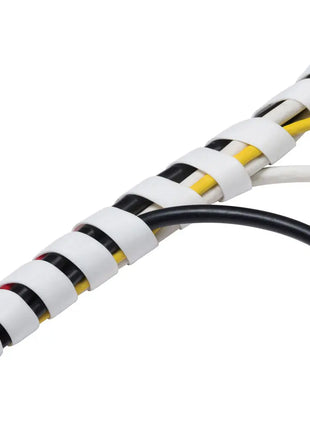 D-Line Cable Tidy Spiral Wrap 2.5m White D-Line