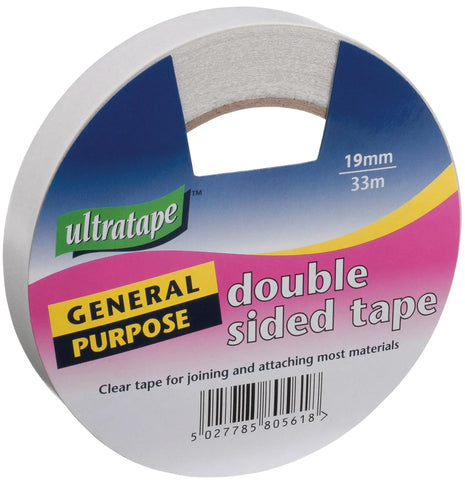 Ultra Tape Double Sided Tape 19mm x 33m Ultra Tape