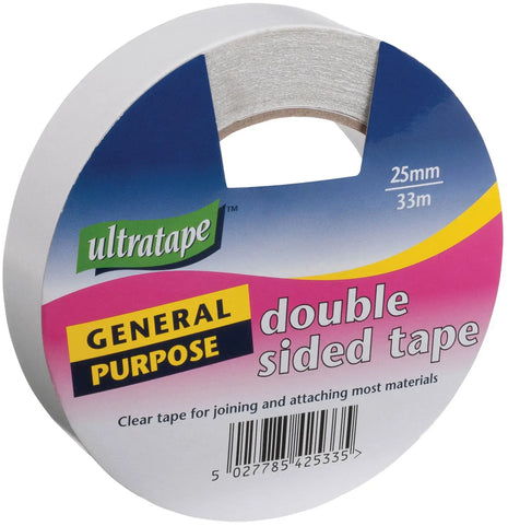 Ultra Tape Double Sided Tape 25mm x 33m Ultra Tape