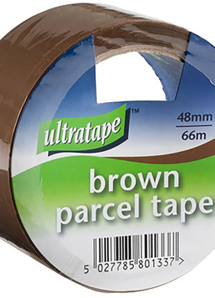Ultra Tape Brown Carton Tape 48mm x 66m, 43 microns, Card Ultra Tape