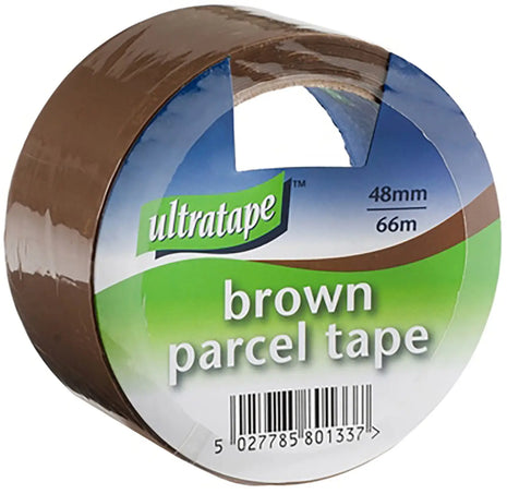 Ultra Tape Brown Carton Tape 48mm x 66m, 43 microns, Card Ultra Tape