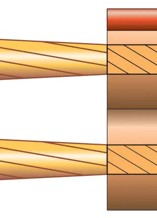 Mercury Heavy Duty Transparent Speaker Cable, 2 x (80 x 0.12mmØ) Mercury