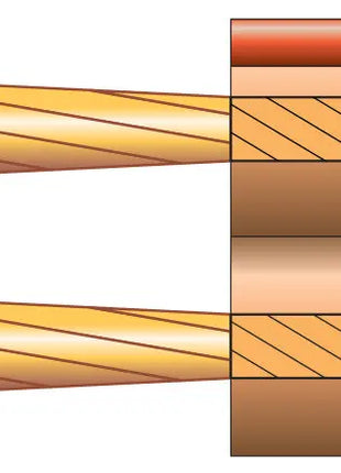 Mercury Heavy Duty Transparent Speaker Cable, 2 x (123 x 0.10mmØ) Mercury