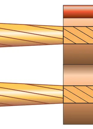 Mercury Heavy Duty Transparent Speaker Cable, 2 x (196 x 0.10mmØ) Mercury