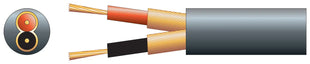 Mercury 2 core, 2 x 20/0.1mm, 2 x 51/0.1mm, 6.5mmØ, Black, 100m Mercury
