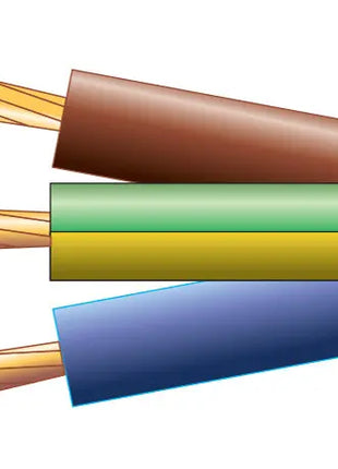 Mercury 3 core round mains PVC, 3 x 16/0.2mm, 3A, 5.6mmØ, Black, 100m Mercury