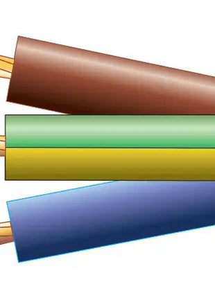 Mercury 3 core round mains PVC, 3 x 40/0.2mm, 13A, 7.8mmØ, White, 100m Mercury