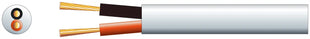 Mercury Hi Flex Double Insulated Speaker cable, 2 x (24 x 0.2mmØ) White Mercury
