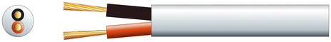 Mercury Hi Flex Double Insulated Speaker cable, 2 x (24 x 0.2mmØ) White Mercury