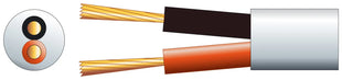 Mercury Hi Flex Double Insulated Speaker cable, 2 x (24 x 0.2mmØ) White Mercury