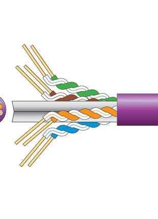 Mercury Cat6 U/UTP LSZH Network Cable 305m Lilac Mercury