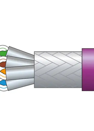 Mercury Cat6a S/FTP LSZH Network Cable 305m Lilac Mercury