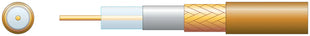 Mercury Eco RG6 Air Spaced PE Coaxial Cable with CCA Braid - 100m Brown Mercury
