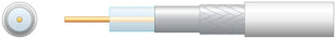 Mercury Eco RG6 Air Spaced PE Coaxial Cable with Aluminum Braid - 100m White Mercury