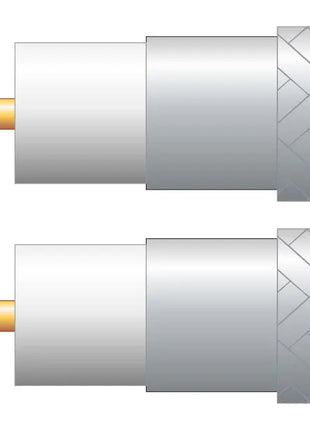 Mercury Eco Twin RG6 Foamed PE Coaxial Cable with Al Braid - 100m Black Mercury