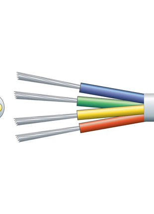 Mercury 4 Core Alarm Cable TCCA Conductor White 100m Mercury