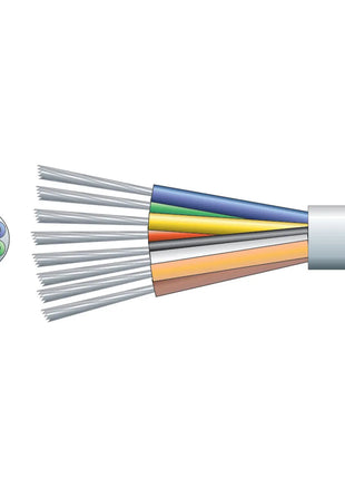 Mercury 8 Core Alarm Cable TCCA Conductor White 100m Mercury