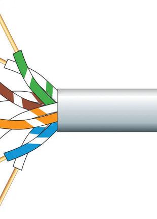 Mercury 4 Pairs Telephone Cable CCS White 100m Mercury