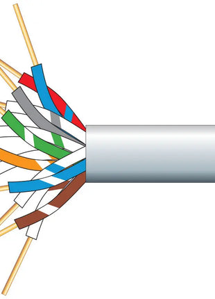 Mercury 6 Pairs Telephone Cable CCS White 100m Mercury
