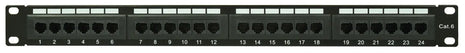 Adastra 24-Port CAT6 IDC Patch Panel 1U + Cable Management Adastra