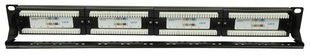 Adastra 24-Port CAT6 IDC Patch Panel 1U + Cable Management Adastra