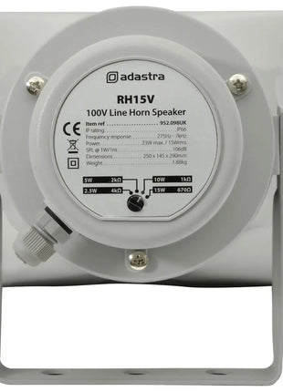 Adastra RH15V rectangular horn 100V Adastra