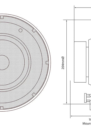 Adastra SL6 Slimline Ceiling Speaker 6.5" Pair Adastra