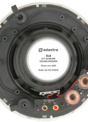 Adastra SL6 Slimline Ceiling Speaker 6.5" Pair Adastra