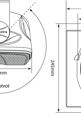 Adastra FC5V-B compact 100V background speaker 5.25in, black Adastra