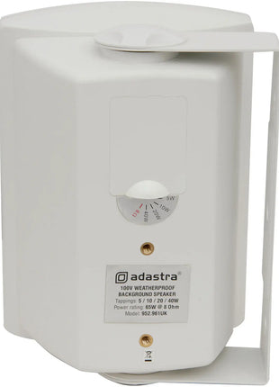 Adastra FSV-W High performance foreground speaker, 100V line, 8 Ohm, 65W rms, white Adastra
