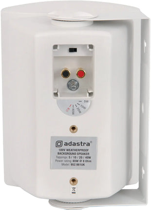 Adastra FSV-W High performance foreground speaker, 100V line, 8 Ohm, 65W rms, white Adastra