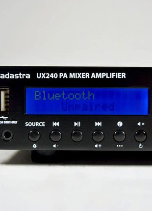 Adastra UX240 Compact 100V Mixer-Amplifier 240W Adastra