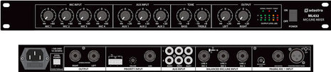 Adastra ML432 4mic+3aux rack mixer 1U Adastra
