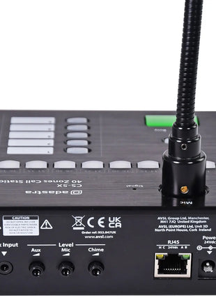Adastra CS-5X Call Station for RX45 Audio Matrix Adastra