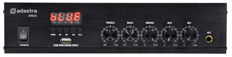 Adastra DM25 Digital 100V Mixer-Amp 25W Adastra