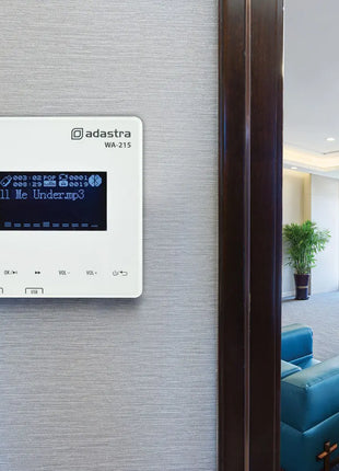 Adastra WA-215 Wall Amp with USB/microSD player, FM + Bluetooth Adastra