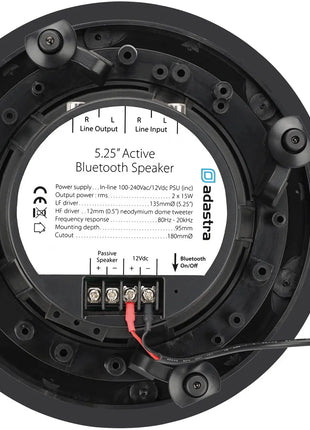 Adastra Bluetooth 5.25in Ceiling Speakers Set Adastra