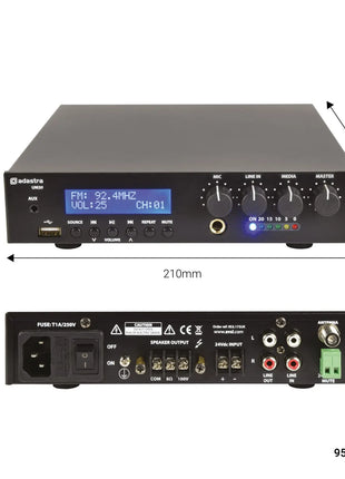Adastra UM30 Compact 100V Mixer-Amp Adastra
